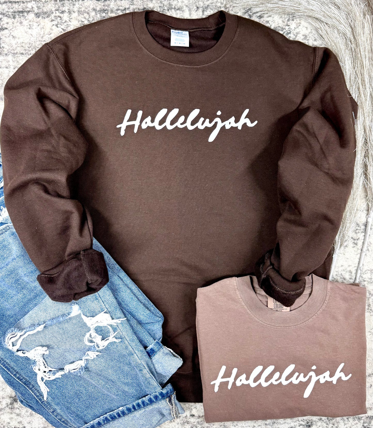 Hallelujah Graphic Tee and Graphic Sweatshirt