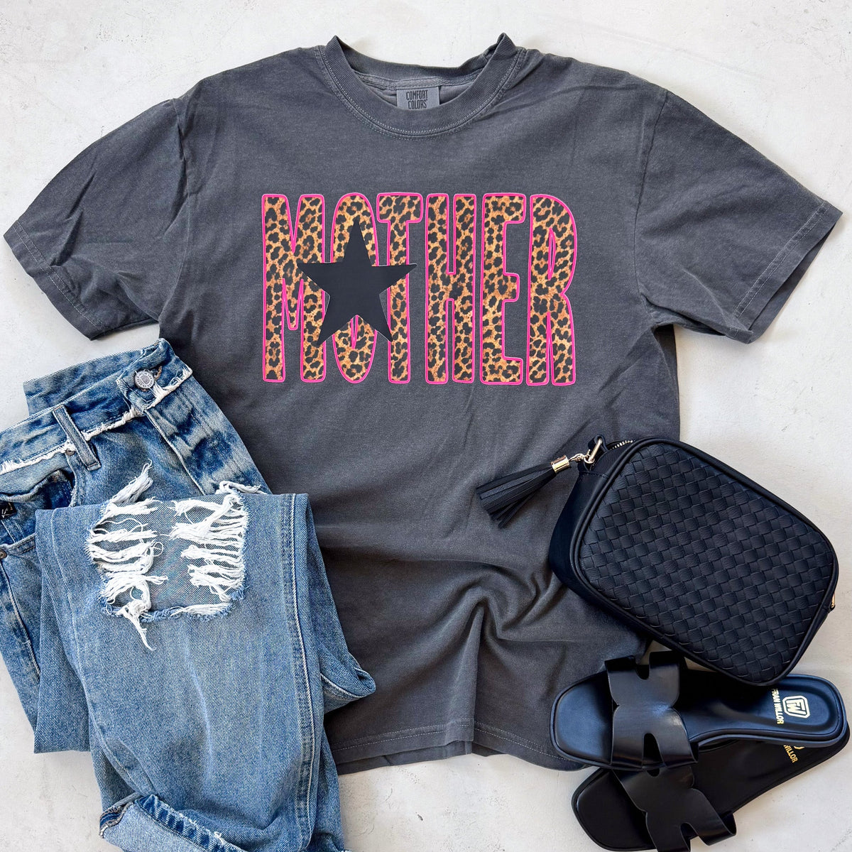 Cheetah Print Mother Tee