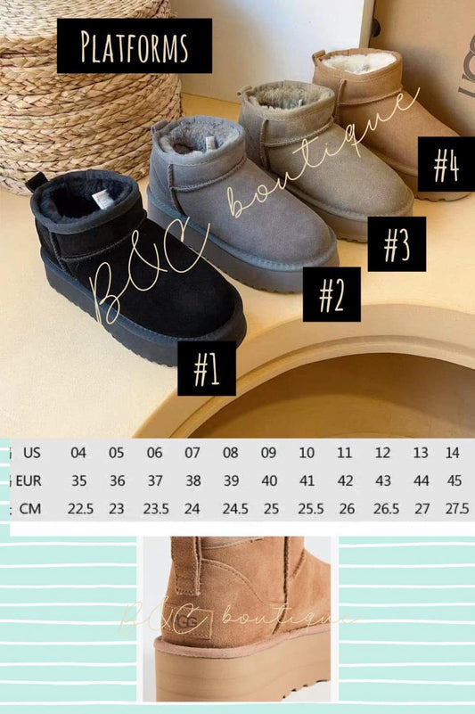 Platform U booties #platugbootie25