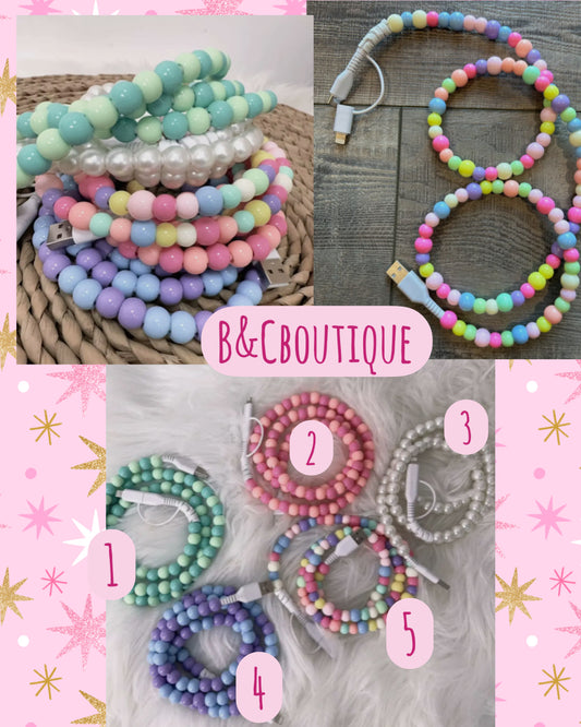 Beaded phone chargers! #beadedphonecharger
