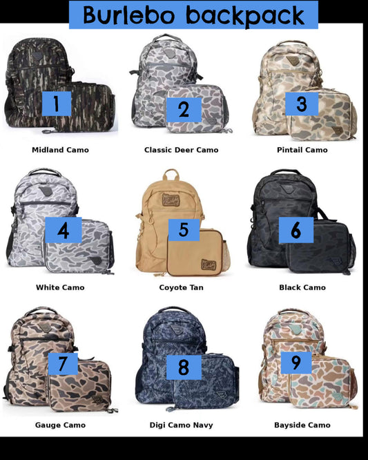 Burlebo backpack & lunchbox! #burlebo26