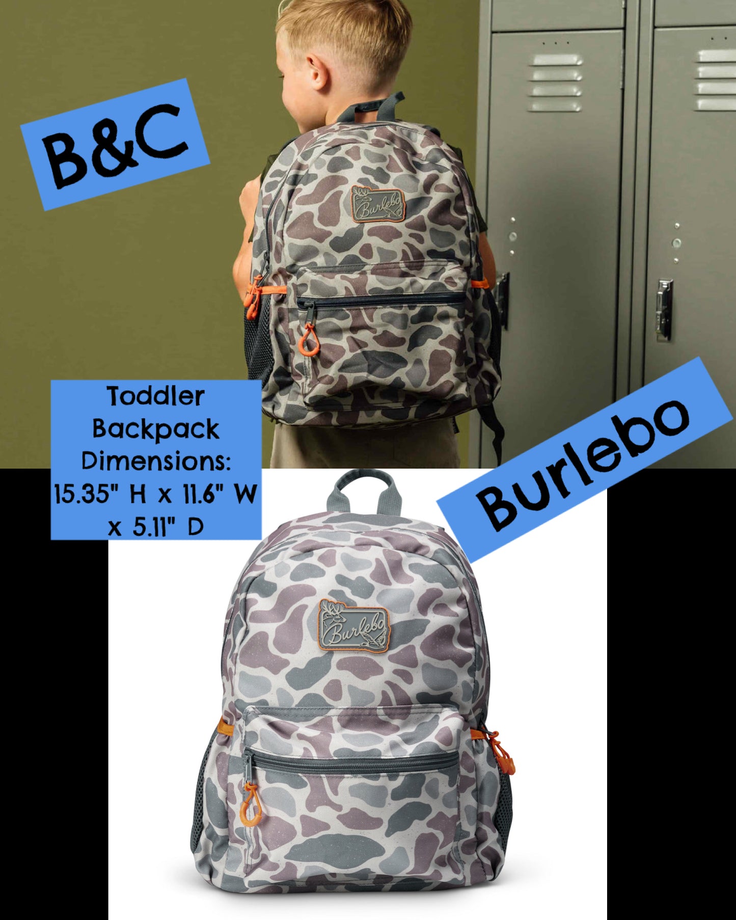 Toddler Burlebo backpack! #toddlerburlebo