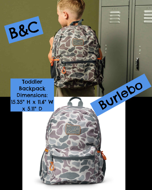 Toddler Burlebo backpack! #toddlerburlebo