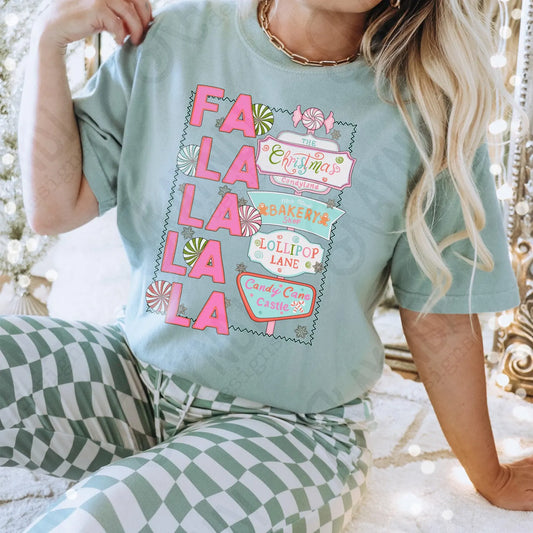 Fa La La La La lollipop lane tee or sweatshirt