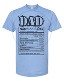 DAD NUTRITION FACTS Tee